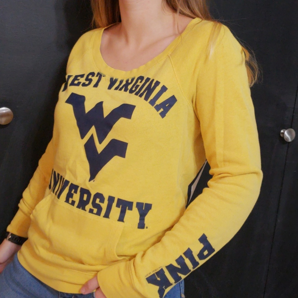 WVU PINK sweat shirt
